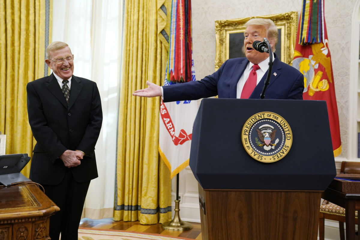 Donald Trump and Lou Holtz
