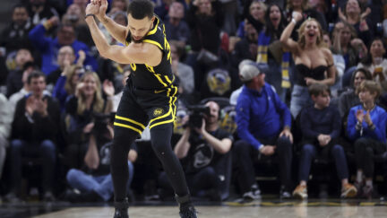 Steph Curry golf celebration