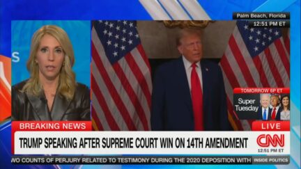 Dana Bash on CNN cutting out of Trump speech
