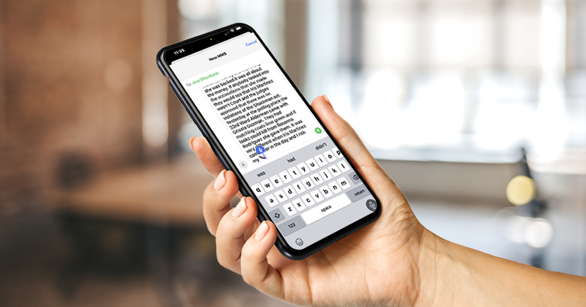 Speech-to-text gaffe is reproduced in photo illustration