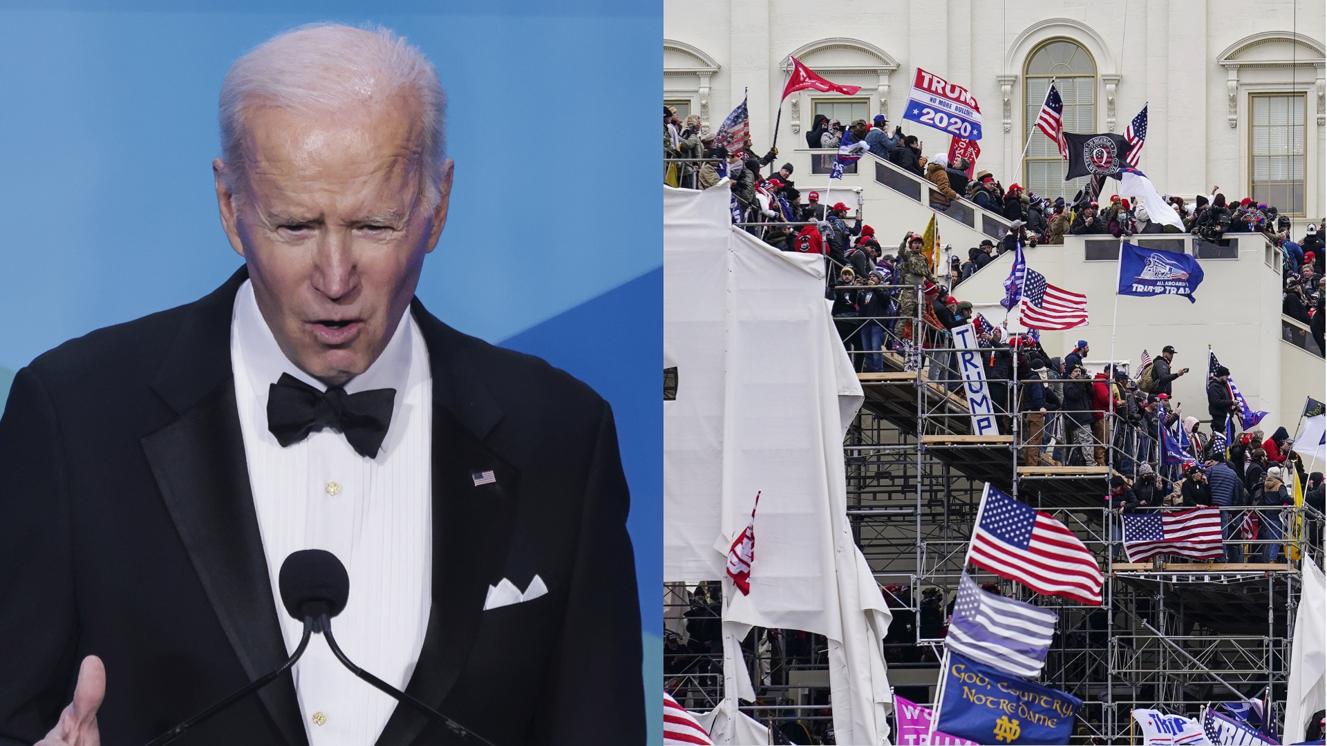 Press Stunned Gridiron Dinner With Jan. 6 Comedy Skit — Minutes Before Biden Scorched Trump And Rioters