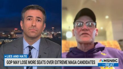 Ari Melber and James Carville