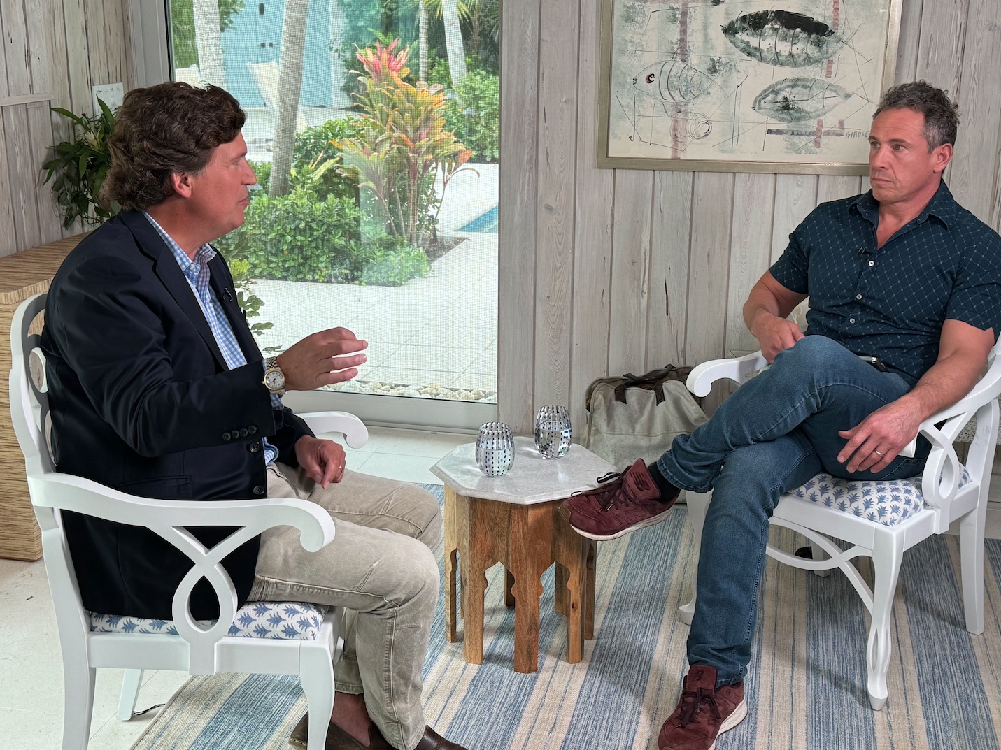 Tucker Carlson and Chris Cuomo