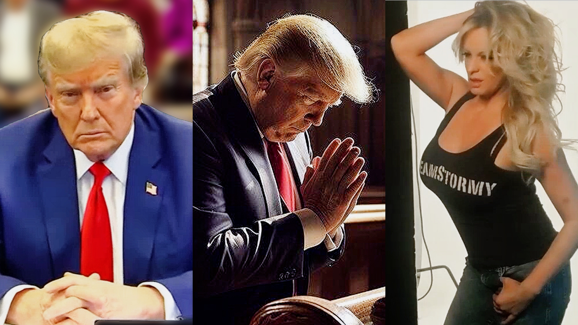 Trump Posts Message From Fan Comparing Him To Jesus Christ — From Inside Porn Star Hush Money Hearing 3-shot