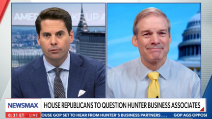 Rob Finnerty talking to Jim Jordan on Newsmax