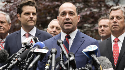 Bob Good outside Trump hush money trial