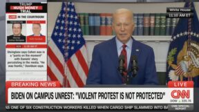 Biden talking about campus protests