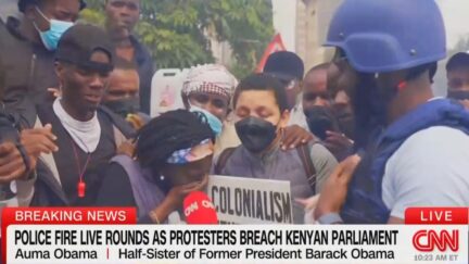 Obama's Half Sister Tear-Gassed on CNN