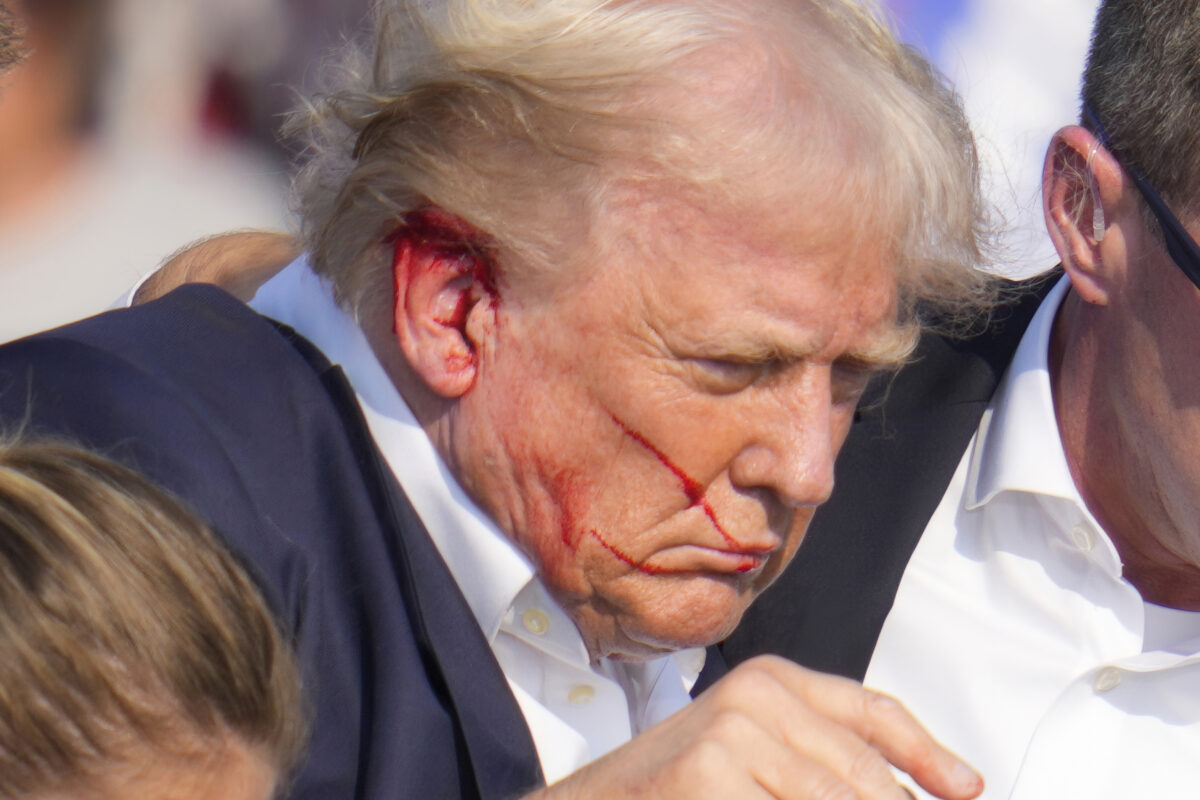 Donald Trump after Pennsylvania shooting