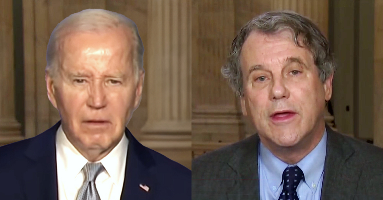 Vulnerable Democrat Sen. Sherrod Brown Calls on Biden to End His Campaign