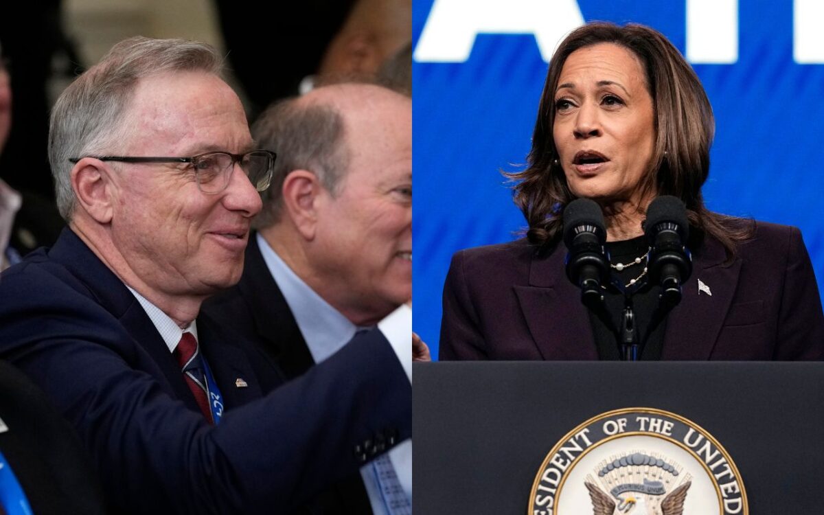 John Giles and Kamala Harris