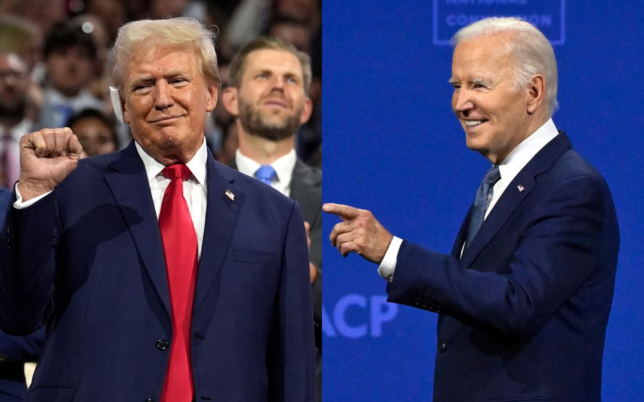 Donald Trump and Joe Biden