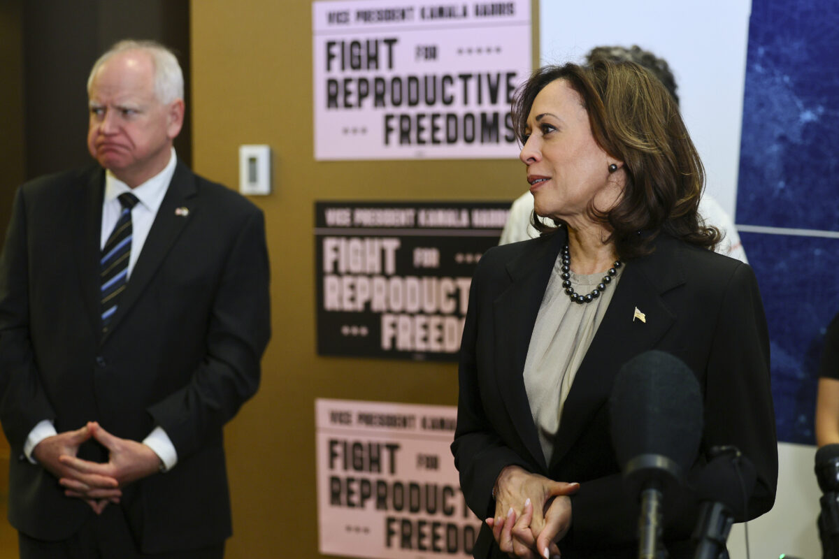Tim Walz and Kamala Harris