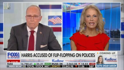 Larry Kudlow and Kellyanne Conway