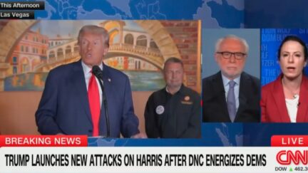 Wolf Blitzer and Maggie Haberman