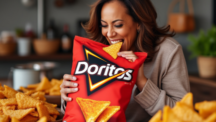 AI image of Kamala Harris with Doritos