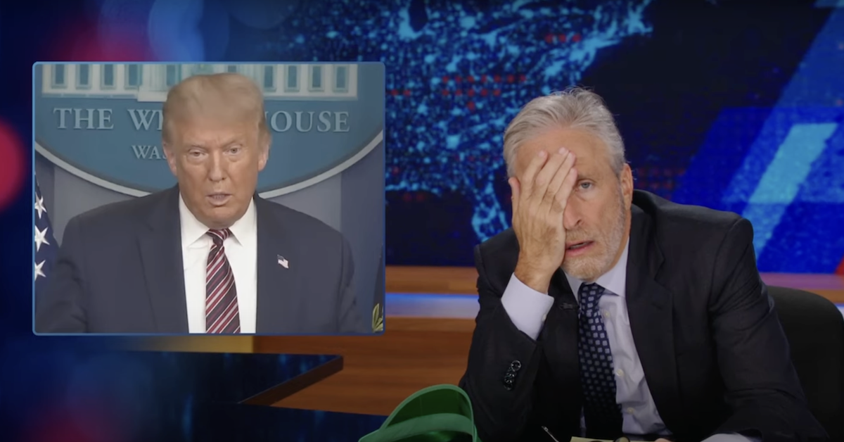 Jon Stewart Roasts Trump Recycling Biden Insults for Harris