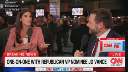 Kaitlan Collins and JD Vance