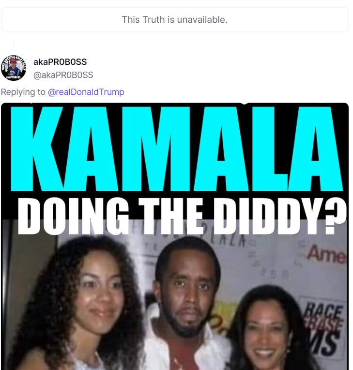 Kamala/Diddy screenshot