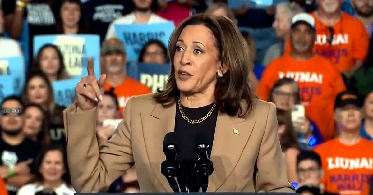 Kamala Harris Taunts 'Weak' Trump At Rally For Refusing To Debate
