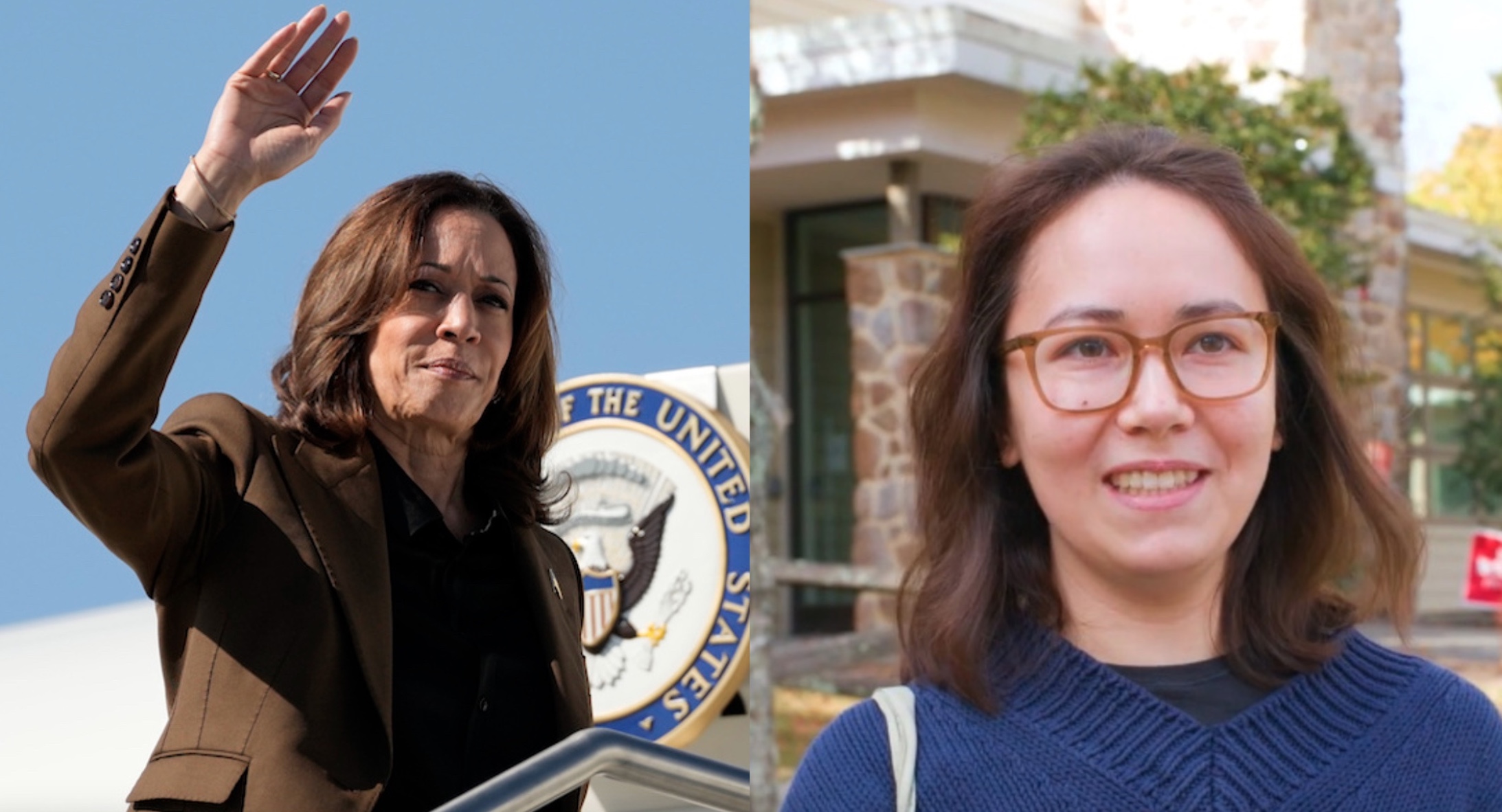 Kamala Harris and Lexi Harder