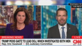 Erin Burnett and Eric Swalwell