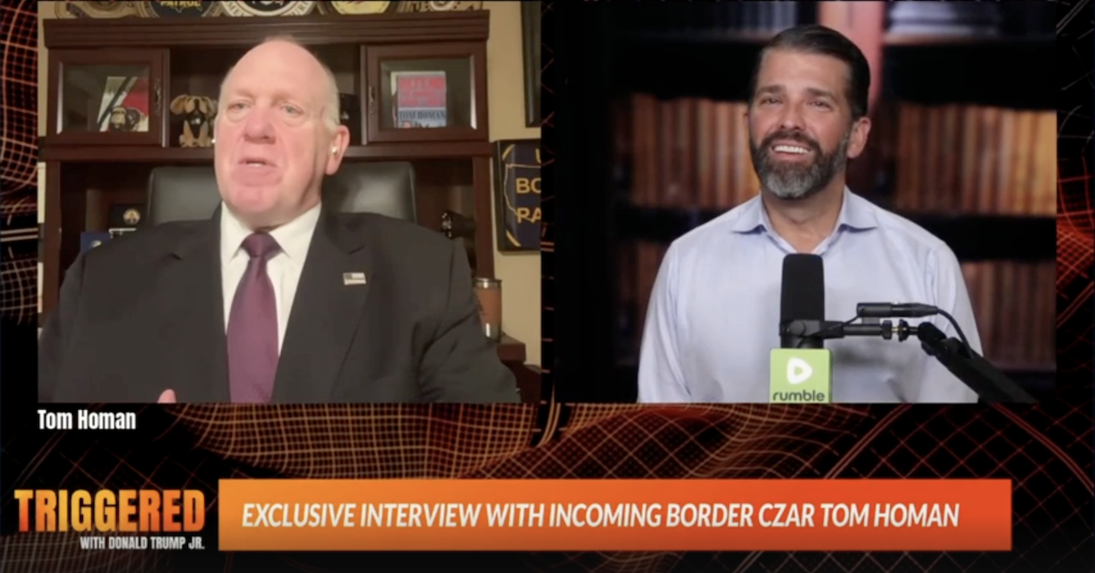 Tom Homan Promises 'Shock and Awe' on Day One