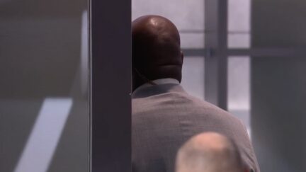 Shaquille O'Neal walks off set of Inside the NBA