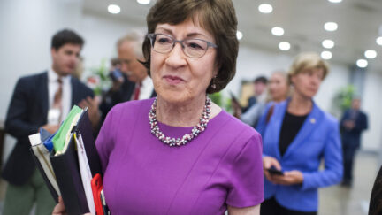 UNITED STATES - SEPTEMBER 17: Sen. Susan Collins, R-Maine, is seen in the basement of the Capitol after the Senate Republican Policy luncheon on Tuesday, September 17, 2019.