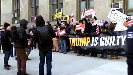 Lock-Yourselves-Up-Trump-Fan-Heckles-Gang-of-Protesters-Wielding-Felon-Signs-Outside-Hush-Money-Sentencing