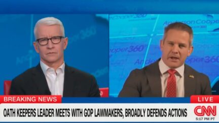 Anderson Cooper and Adam Kinzinger