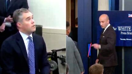 Hot Mic Catches NBC Reporter Confronting Trump Aide Over Claims Of 'Fraud' and 'Theft' At Briefing
