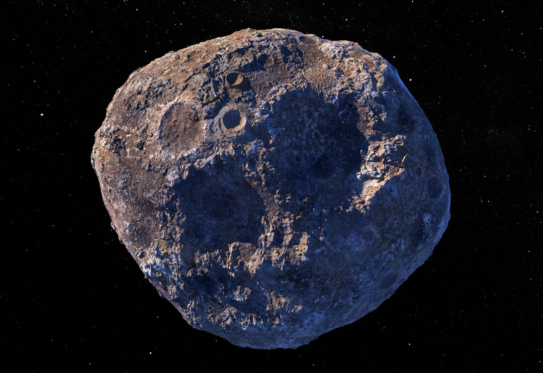 Illustration of an asteroid