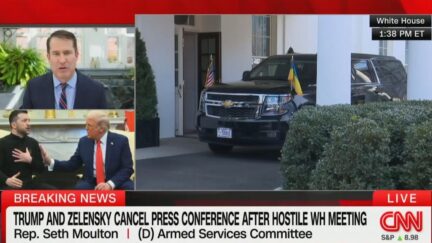Seth Moulton Calls Trump 'Coward' After Zelensky Meeting