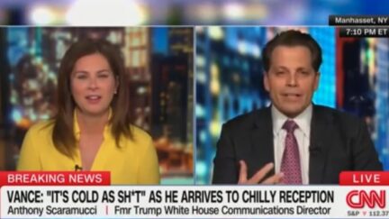 Erin Burnett and Anthony Scaramucci