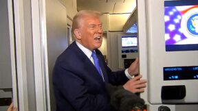 Trump Confronted On Air Force One Over Fox News Interview — Says 'The Plane Is Landing' In Mid-Answer