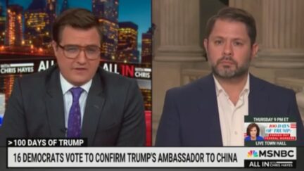 Chris Hayes and Ruben Gallego