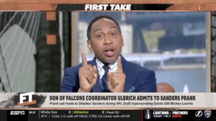 Stephen A. Smith calls out coach's son over Shedeur Sanders prank call