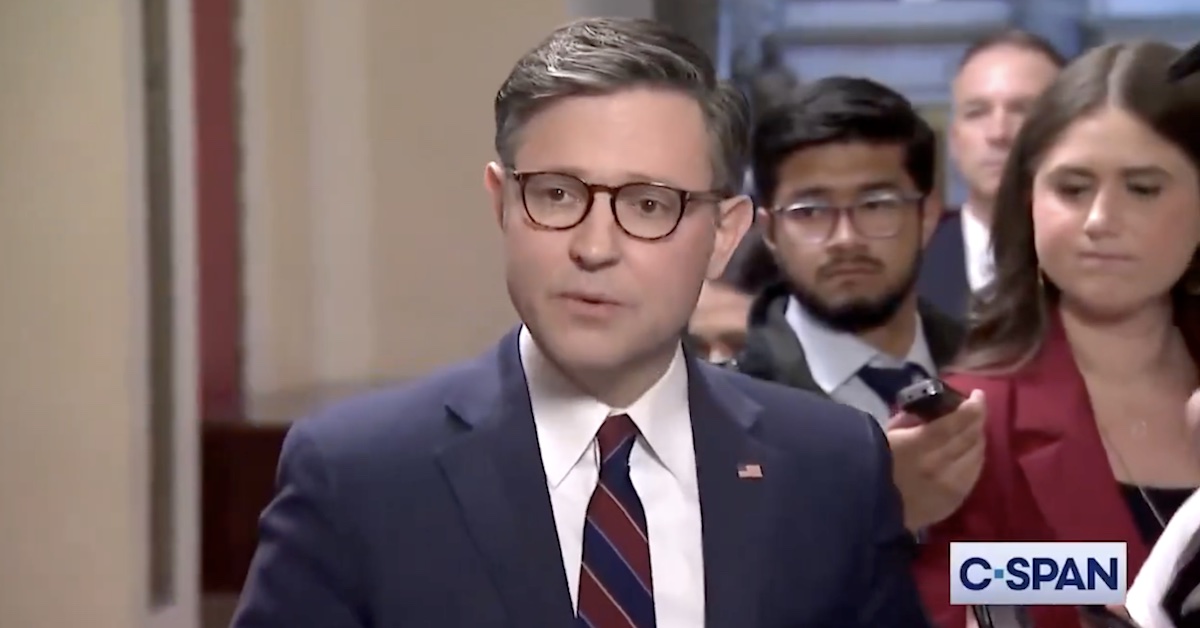 Mike Johnson Fumes At Republicans for Voting with Democrats