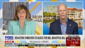 Maria Bartiromo and Rick Scott