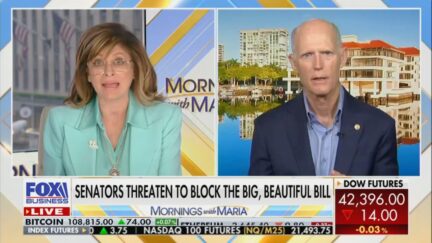 Maria Bartiromo and Rick Scott