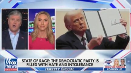 Sean Hannity and Lara Trump