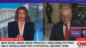 Kasie Hunt and Chuck Schumer