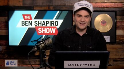 Ben Shapiro in a MAGA hat