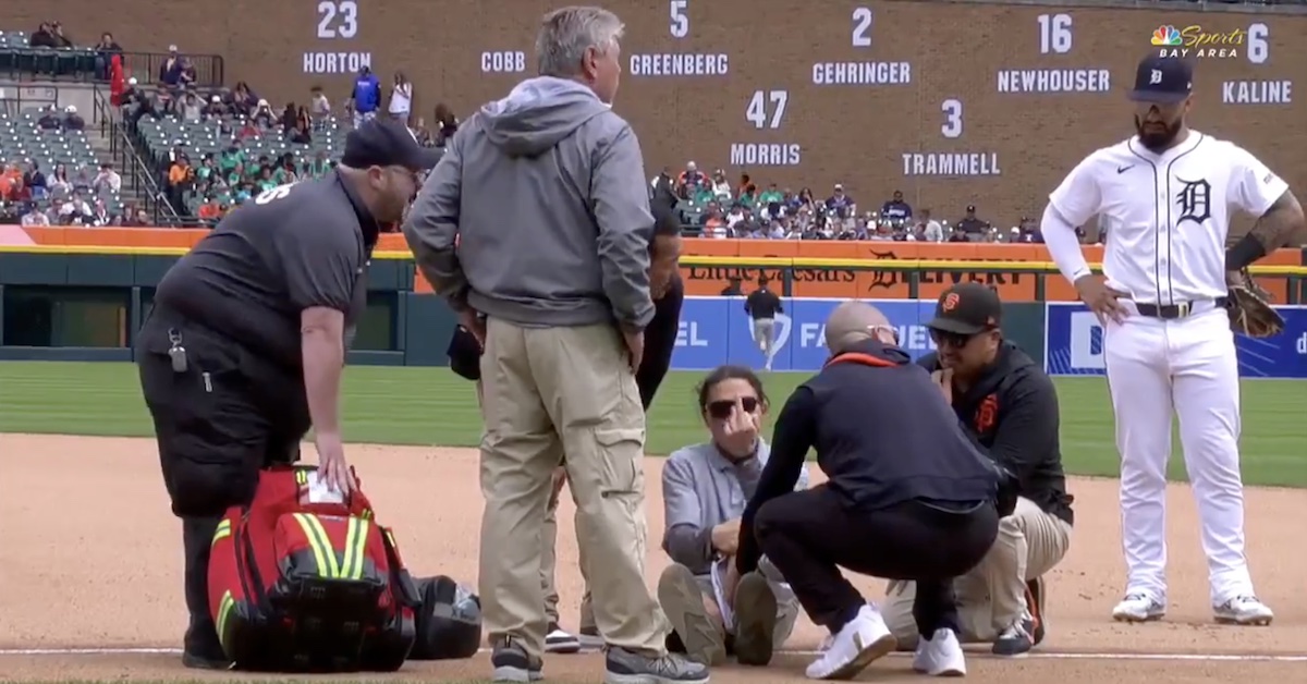 Crew Member Flips Off Cameras During Game