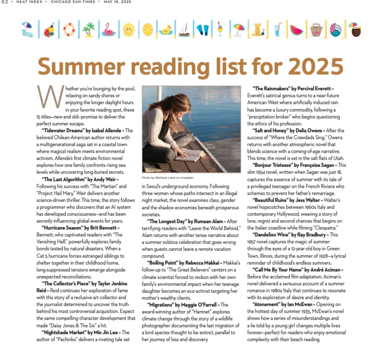AI-created summer reading list