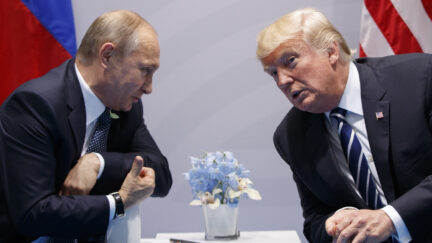 Vladimir Putin with Donald Trump