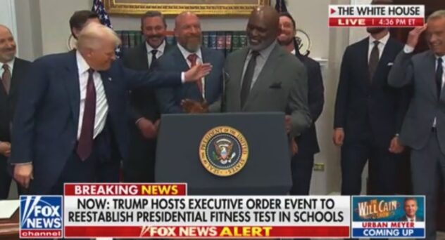 Trump and Lawrence Taylor