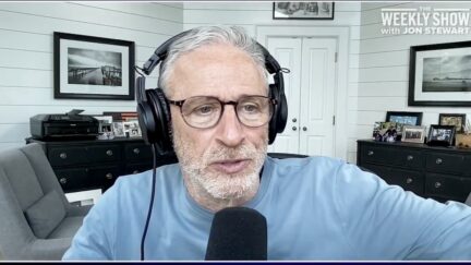 Jon Stewart Roasts Trump Over Epstein