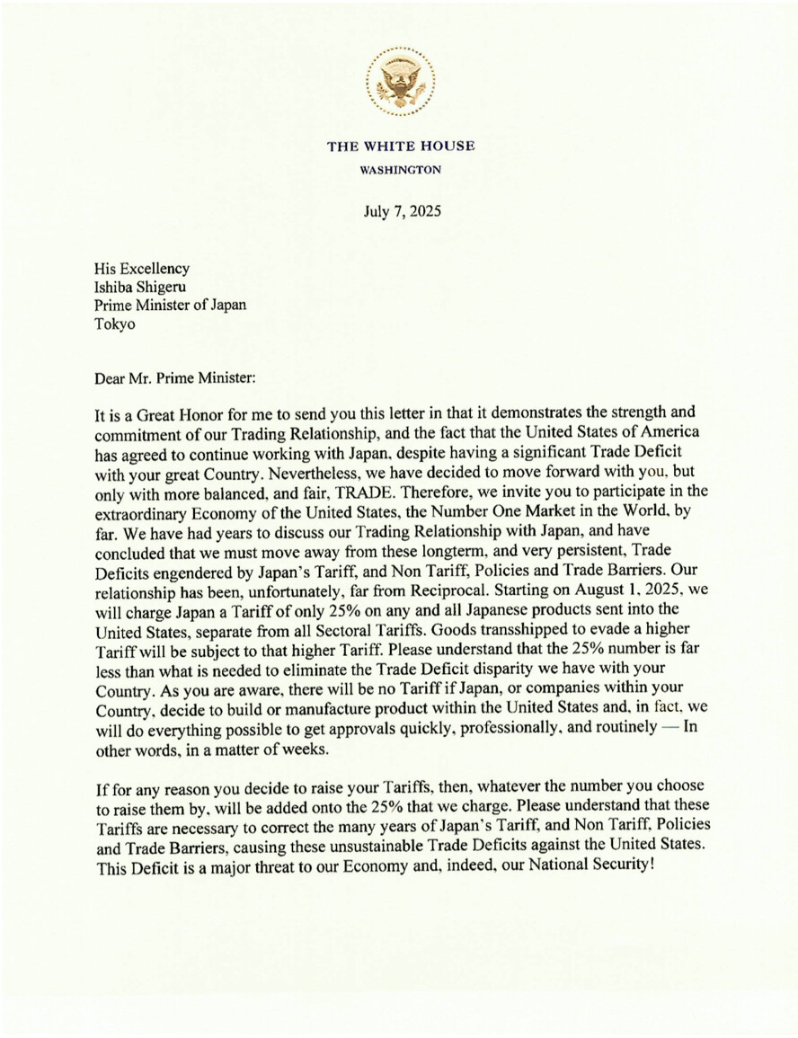Letter to Japan